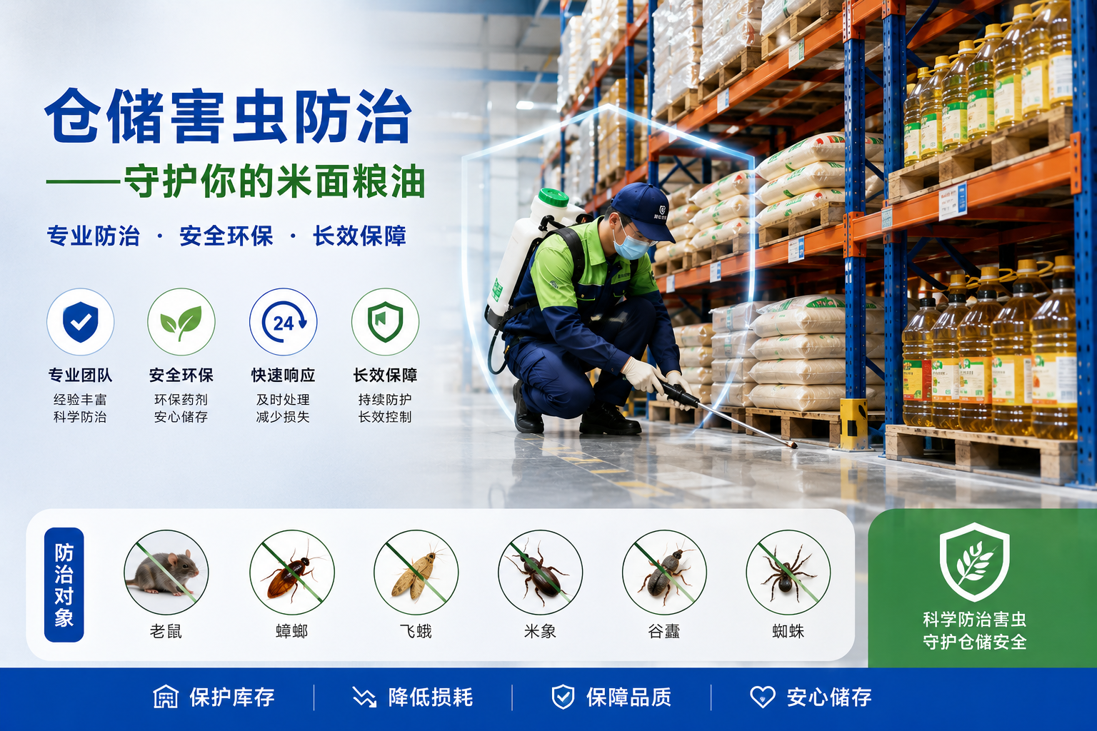 仓储害虫防治——守护你的米面粮油